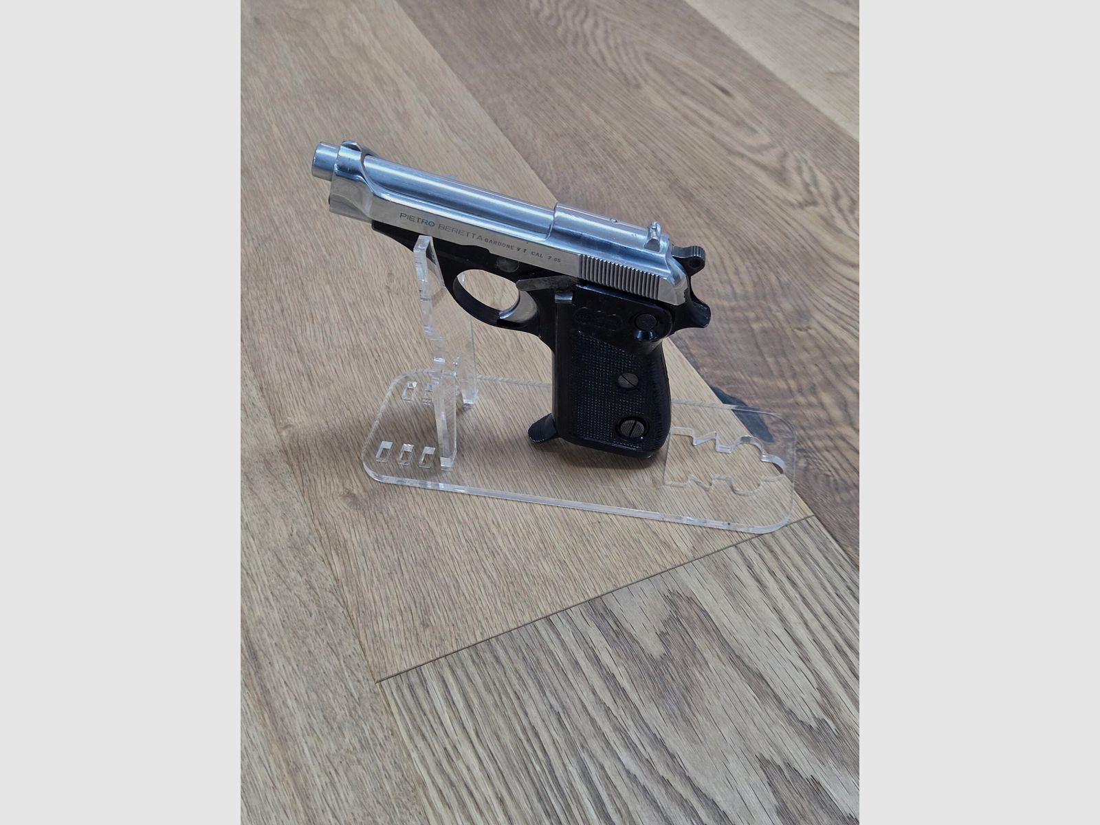 Beretta Mod. 70 Pistole 7.65 mm Browning gebraucht, vernickelter Schlitten, Bild 3 von 5
