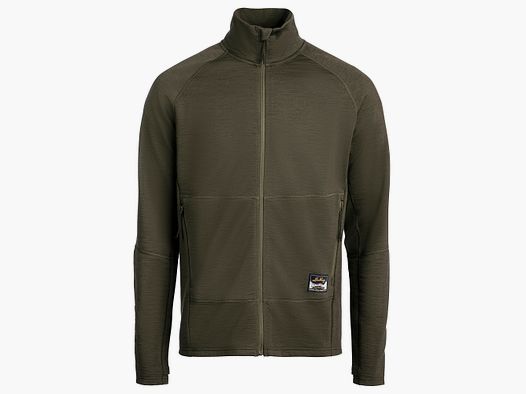 Lundhags Tived Merino Full Zip Herr Forest Green, Waldgrün