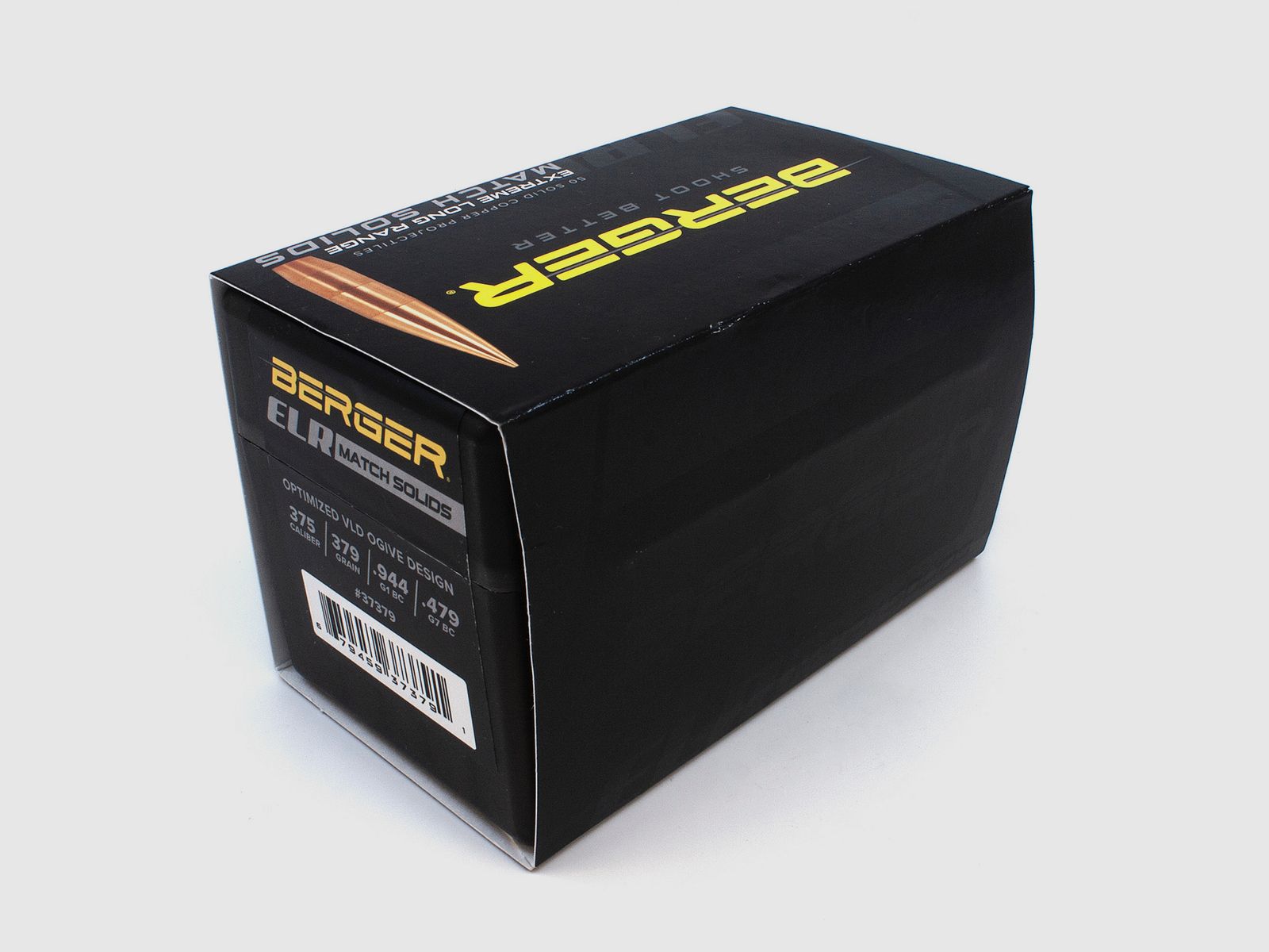 Berger Geschoss .375 ELR Match Solid Bullets 379GR 50 Stück