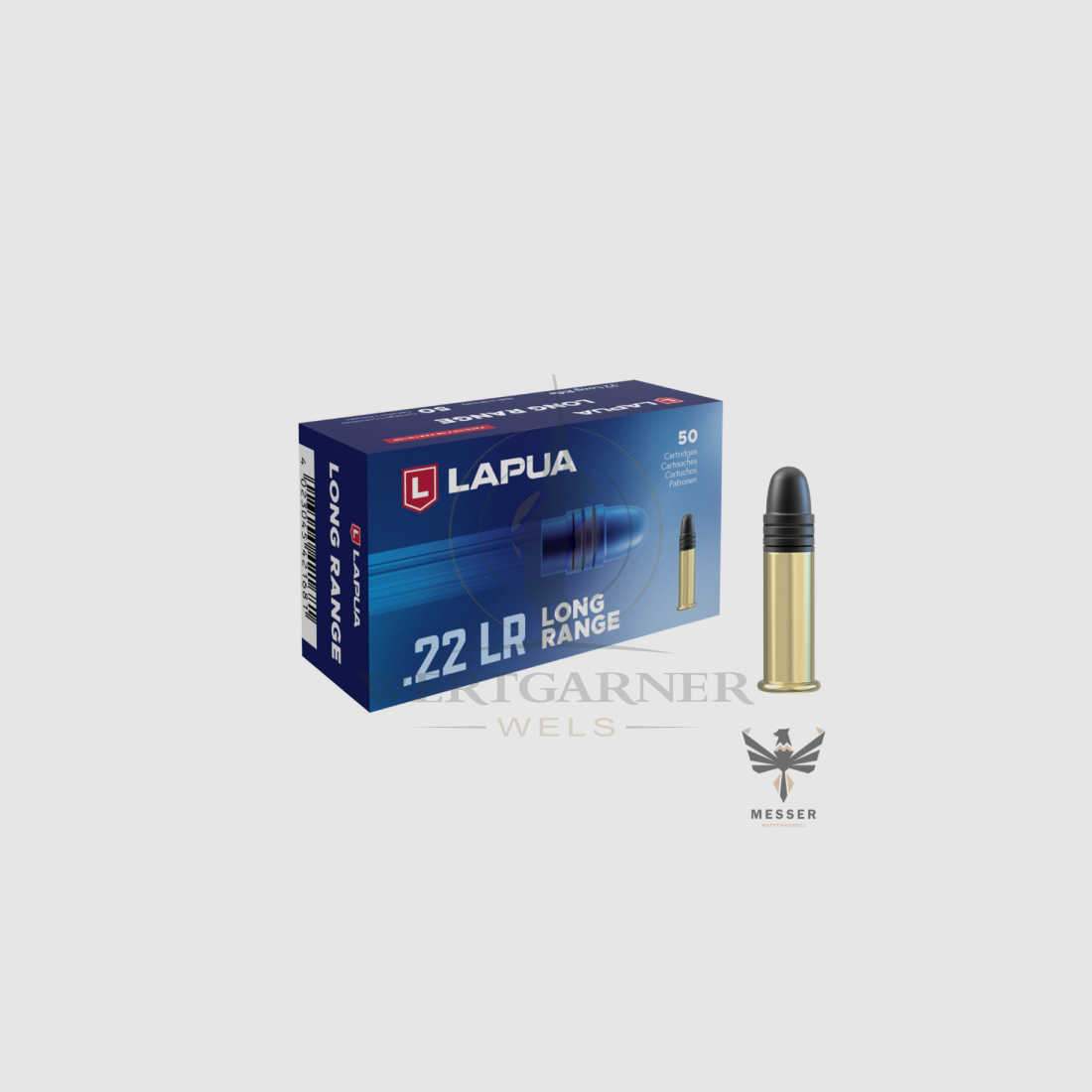 Lapua-Randfeuerpatrone Long Range .22LR 50er