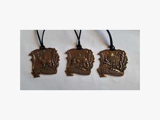 Medallas de caza – 3 unidades