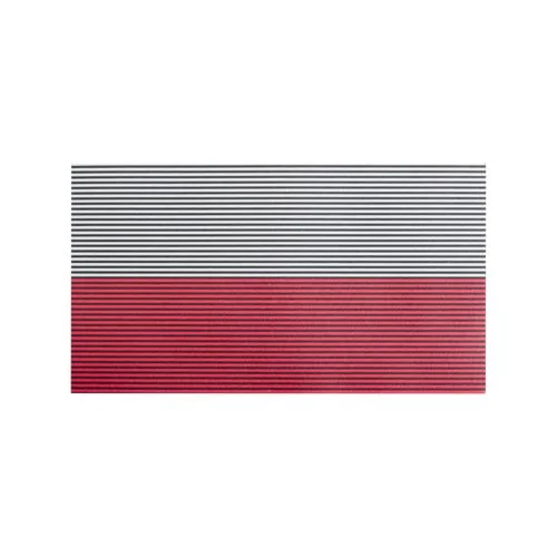 Polnischer großer Aufnäher Flagge NO IR – Weiß/Rot, Bild 2 von 2