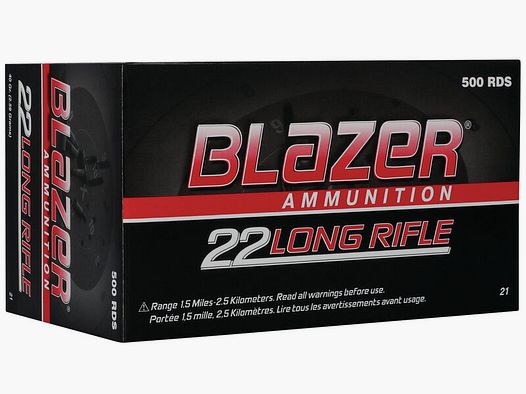 CCI Blazer High Velocity .22 LR 40GR LRN 500 cartouches