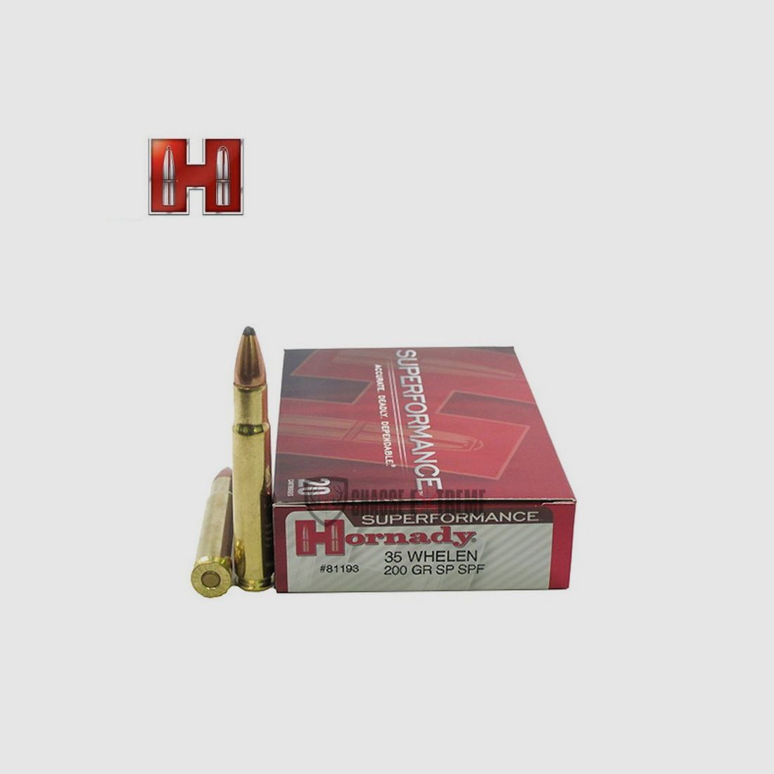 20 Patronen HORNADY Superformance 35 Whelen 200 Gr Sp