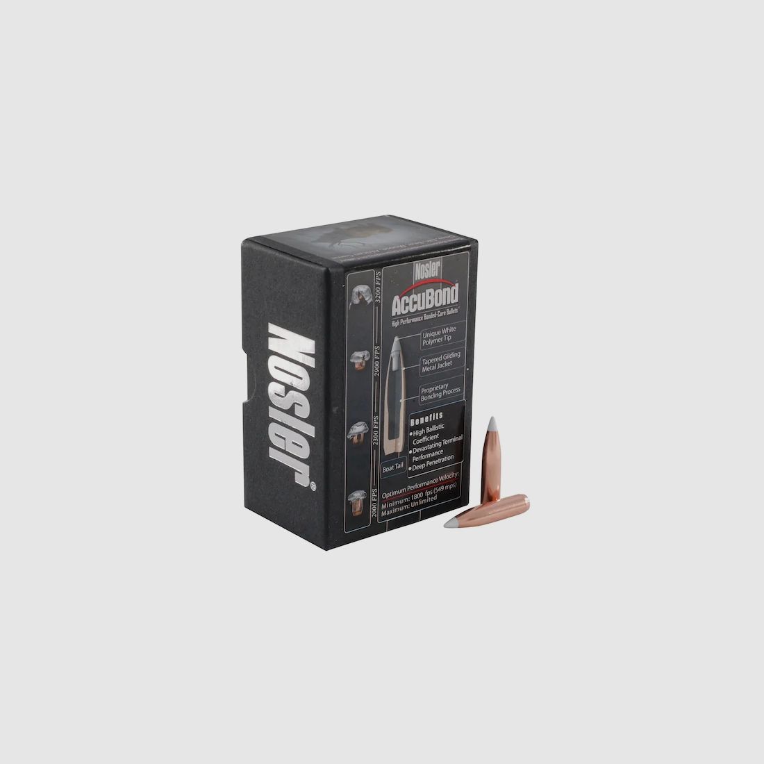 Nosler Geschoss Accubond 6,5mm/.264 130GR Spitzer 50 Stück