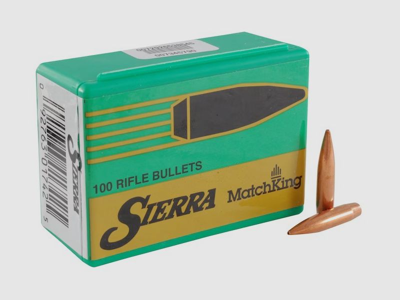 Proiettile Sierra 6,5mm/.264 142GR HPBT Match 100 pezzi