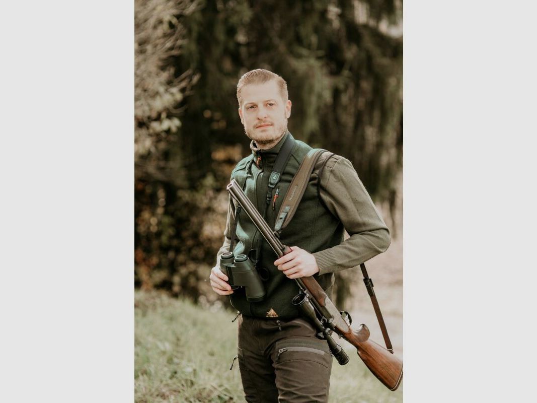 Alpenheat Beheizte Fleece Weste Grün Melange