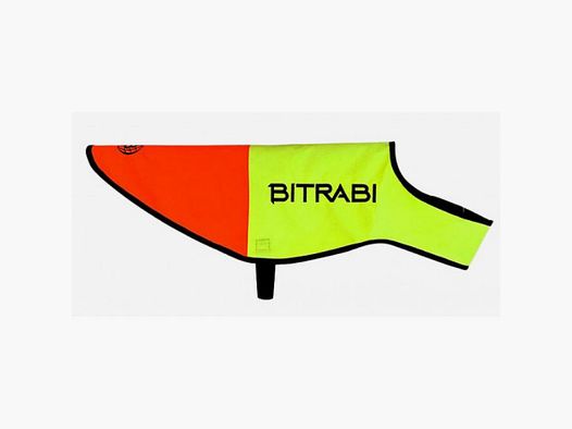 Sichtbare Hundejacke gelb und orange fluoreszierend Art. SECURDOG BITRABI