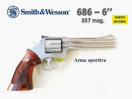 SMITH & WESSON 686 gebraucht Kal.357 mag. 6´´ R.16820