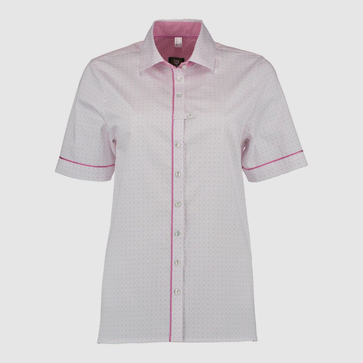 Os Trachten – women's blouse with pink pattern, image 1 of 2