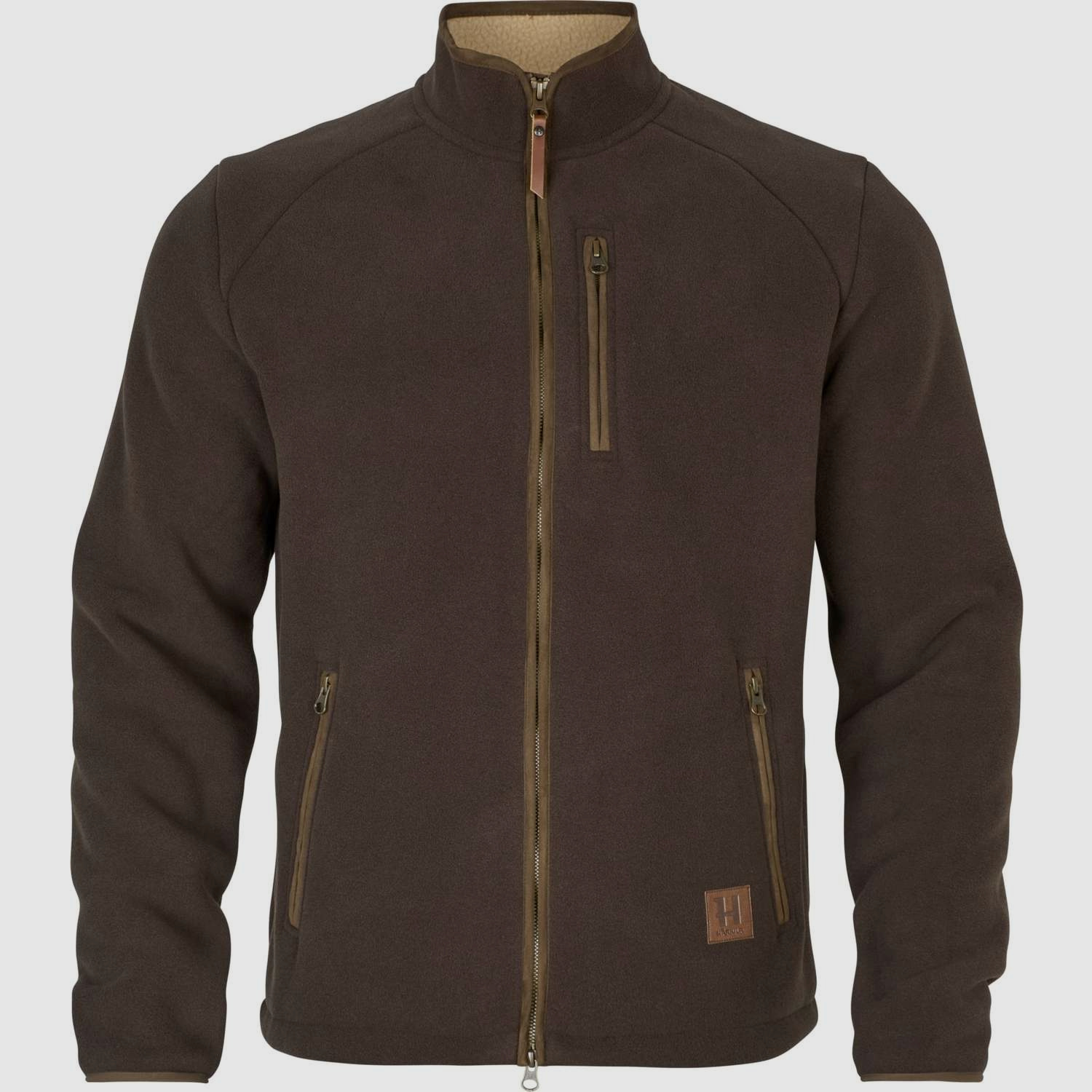 Hrkila Sandhem Sherpa Fleecejacke Braun