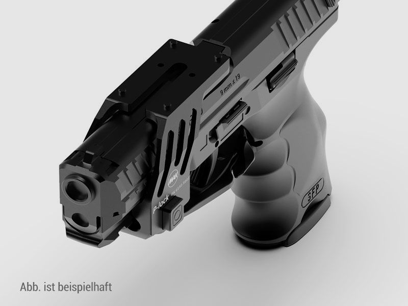 MAK P-LOCK Montaje de visor reflex para pistolas GLOCK Gen3+4 G17, 34, 35, 19, G22, G31