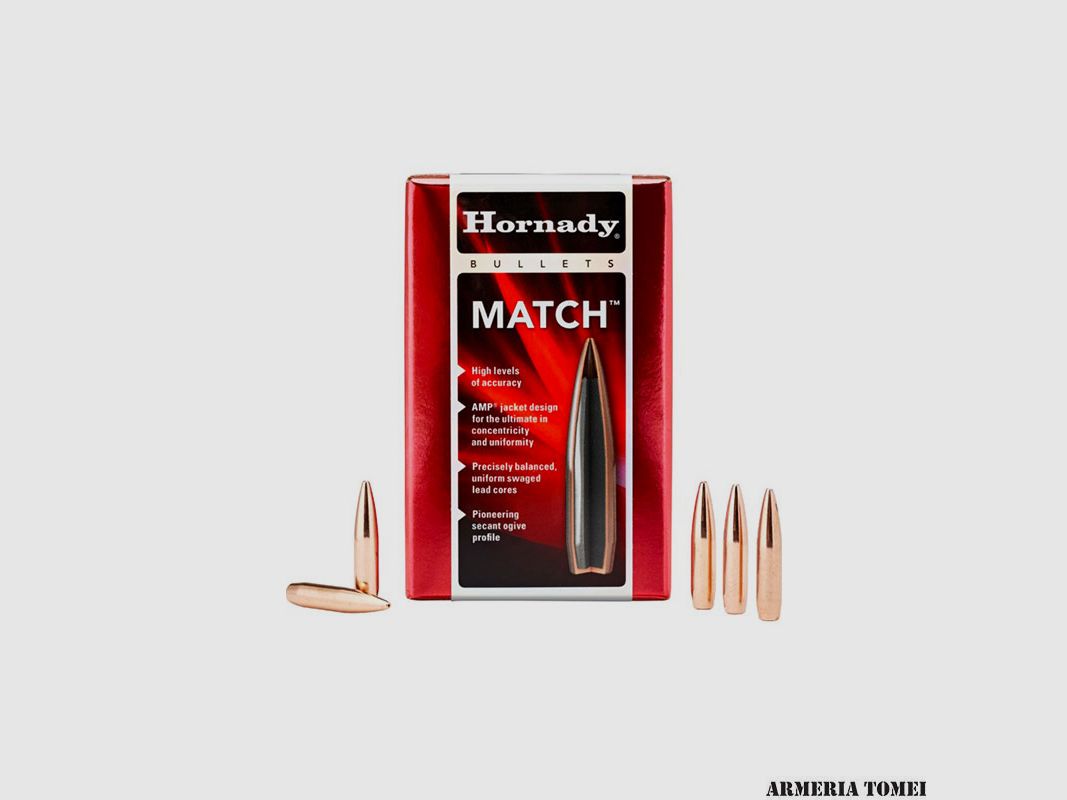 HORNADY – PROJECTILE – 30 CAL .308 178GR BTHP MATCH™ (CONF. 100 PCS.) -30715