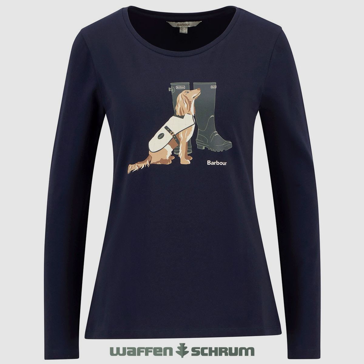 Barbour T-shirt à manches longues Hedley Navy