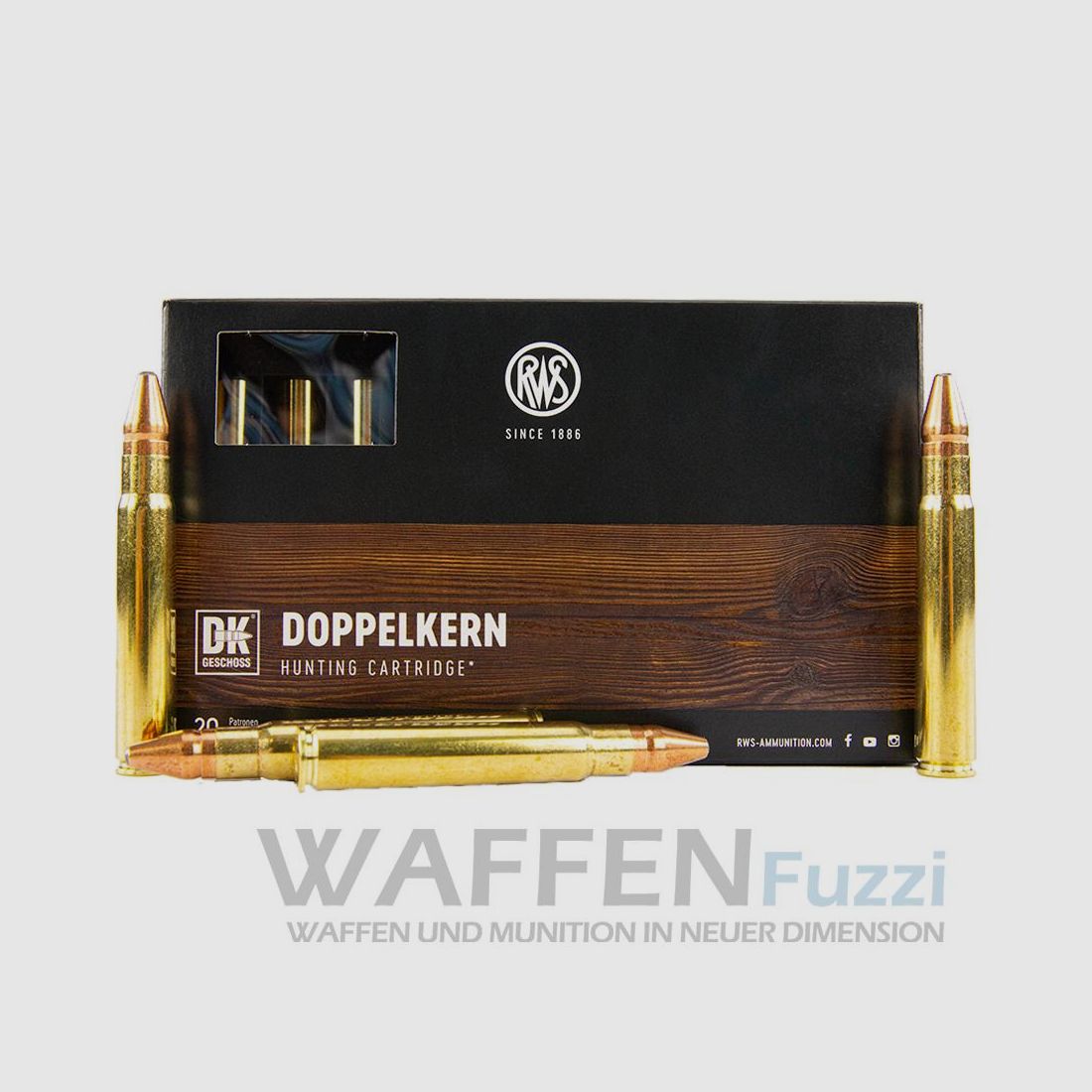 RWS 9.3x62 double core 226grs partial discharger 20 shots