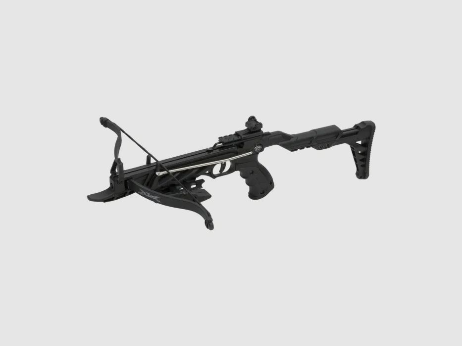 Pistolenarmbrust "ALLIGATOR II" , Farbe: Schwarz, 80 lbs / 35kg