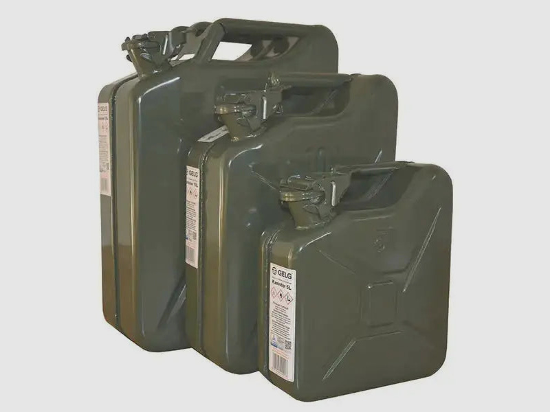 A. Blöchl A. Blöchl Nato Benzinkanister Stahlblech Neu - 10 L