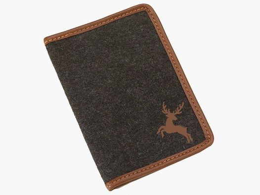 AKAH etui na pozwolenie na polowanie Loden brązowy