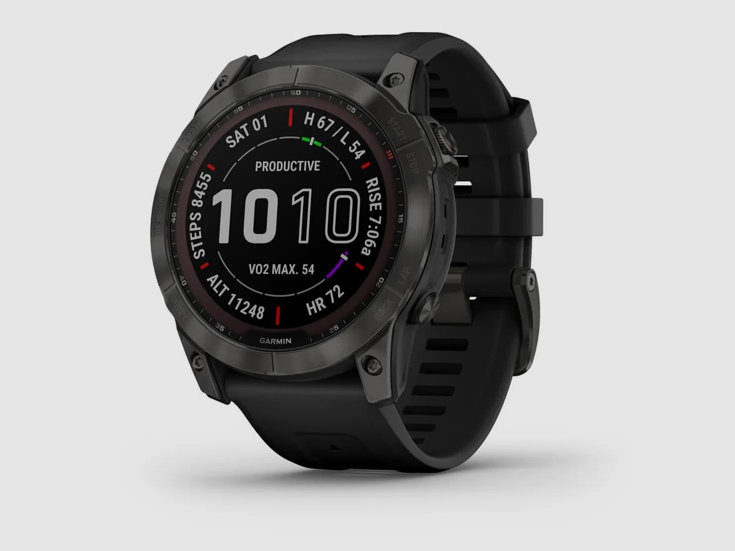 Garmin Fenix® 7X Sapphire Solar Edition (Carbon Grey) DLC Titanium, afbeelding 1 van 5