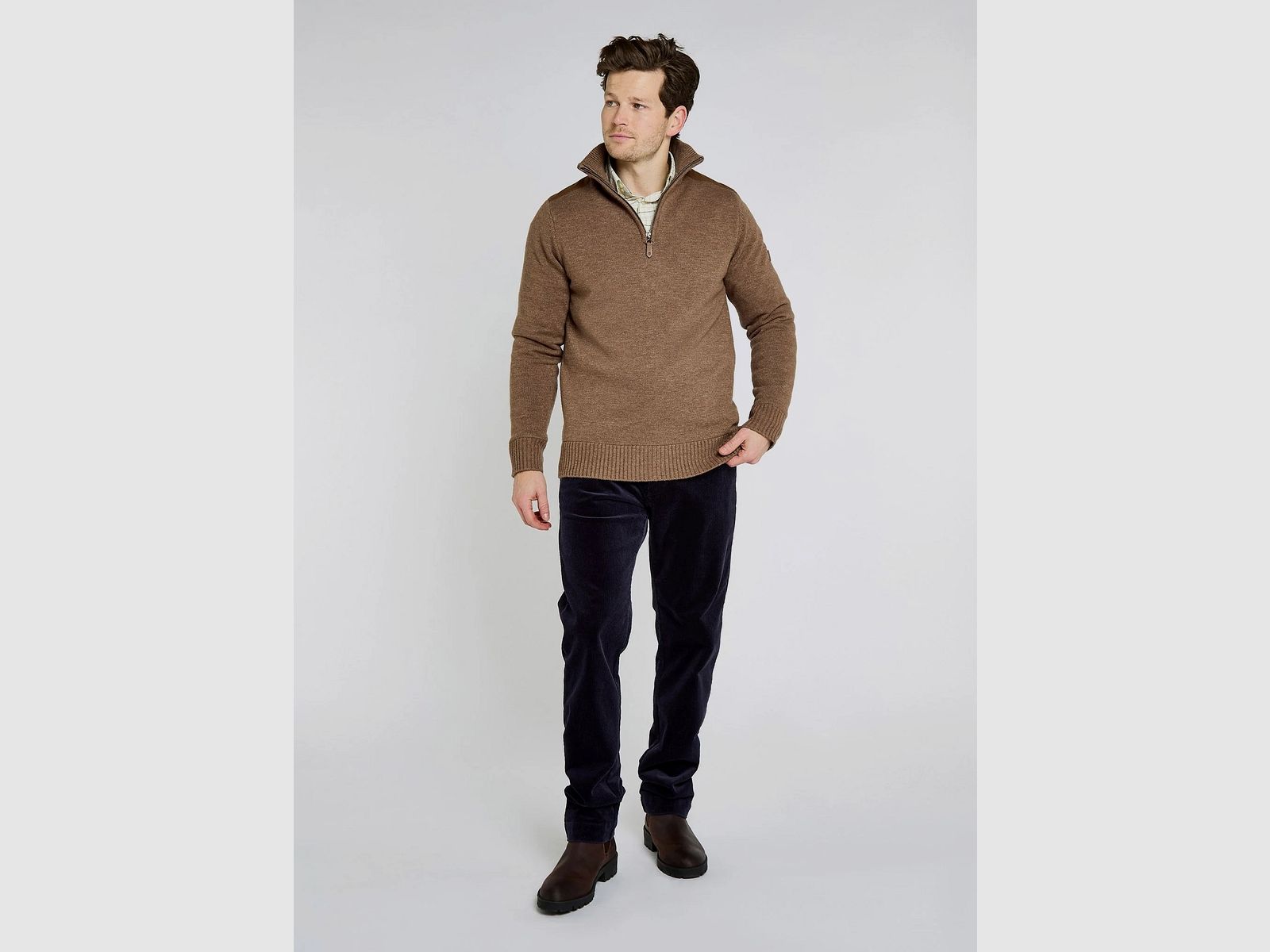 Dubarry Doherty Pull homme à demi-zip – Elk, image 2 sur 4