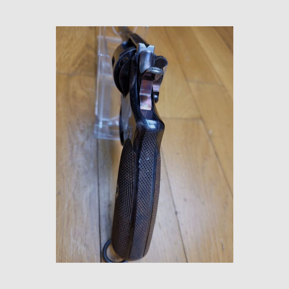Wunderschöner schwedischer Revolver 1887 – seltene erste Fertigung Nagant in Belgien für Schweden – in 7,5 Nagant – Mononummer – Magische Originalbrünierung – Hervorragender Zustand, Bild 10 von 17
