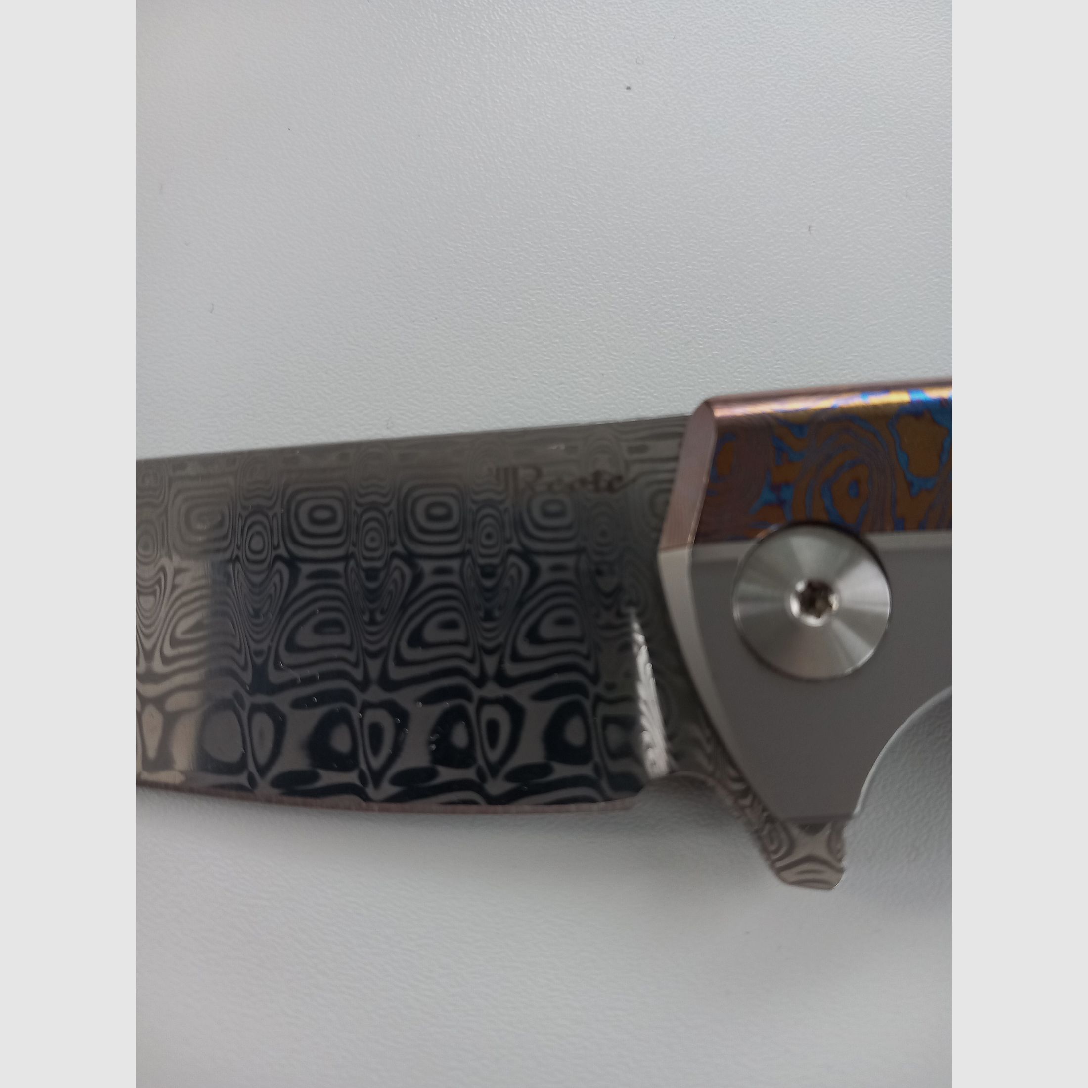 K1 Framelock  Damast Mokuti 