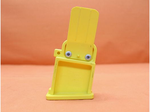 Boonie Packer AR-15: Bloqueo de perno del pozo del cargador de seguridad BooniePacker de polímero amarillo con bandera de puerto de eyección