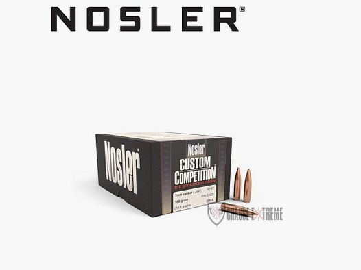 250 Ogives NOSLER Cal 7mm 168gr Hpbt