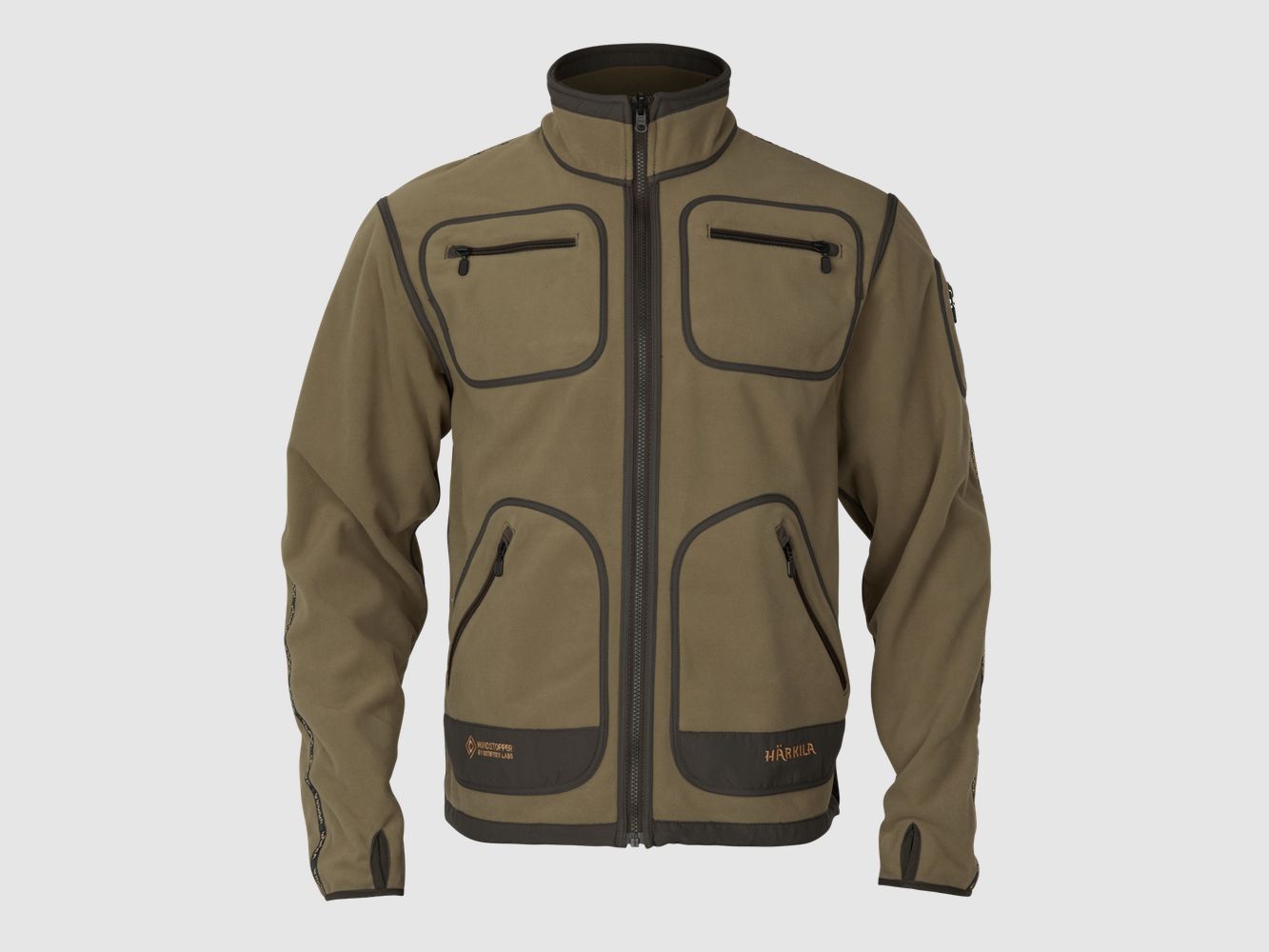 Härkila Kamko Fleece Uomini Bronzo antico scuro/Verde salice XXL