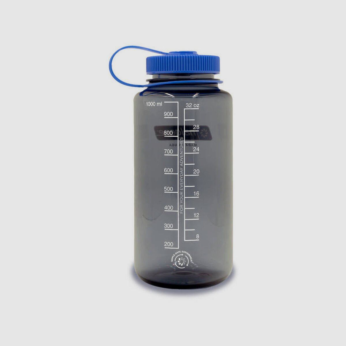 Nalgene® Wide Mouth Bottle Sustain 1 l gris, image 2 sur 3