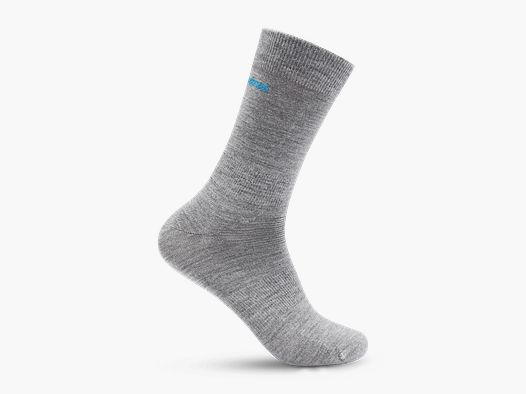 Bergans Allround Light Merino Sock Solid Grey/Aqua Lagoon 41-43