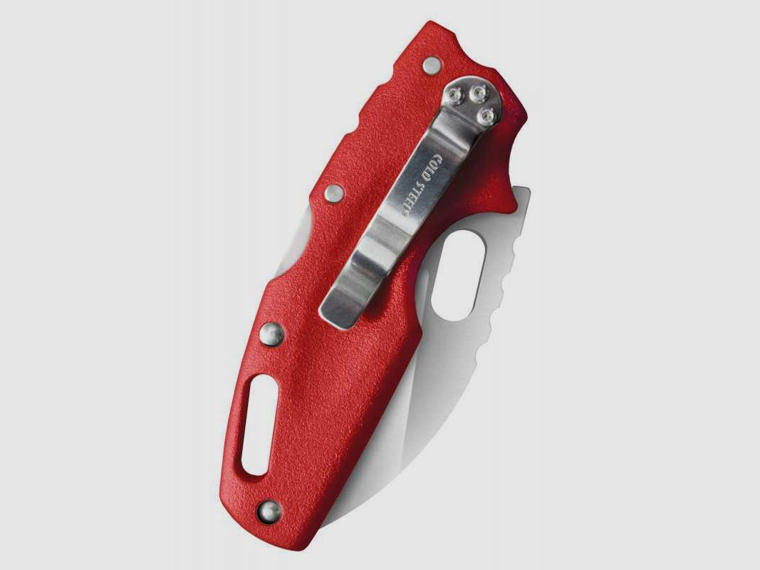 Cold Steel Tuff Lite Taschenmesser, Glatte Schneide, Rot