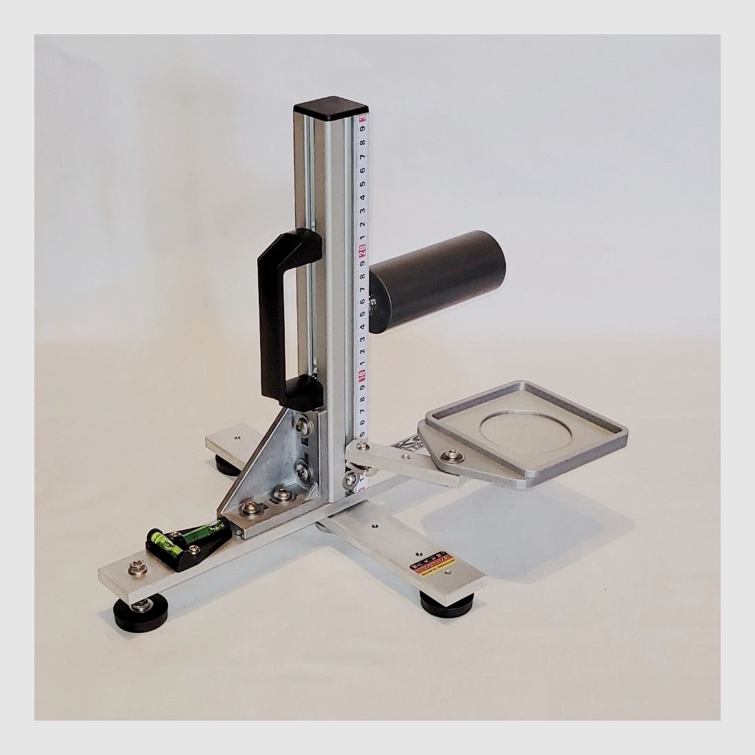 KGF Auflagestativ - Auflageständer Alu X-300-Ultimate klappbar mit Buchenholz-Auflage, Waage, Griff, Maßband + Munitionshalter