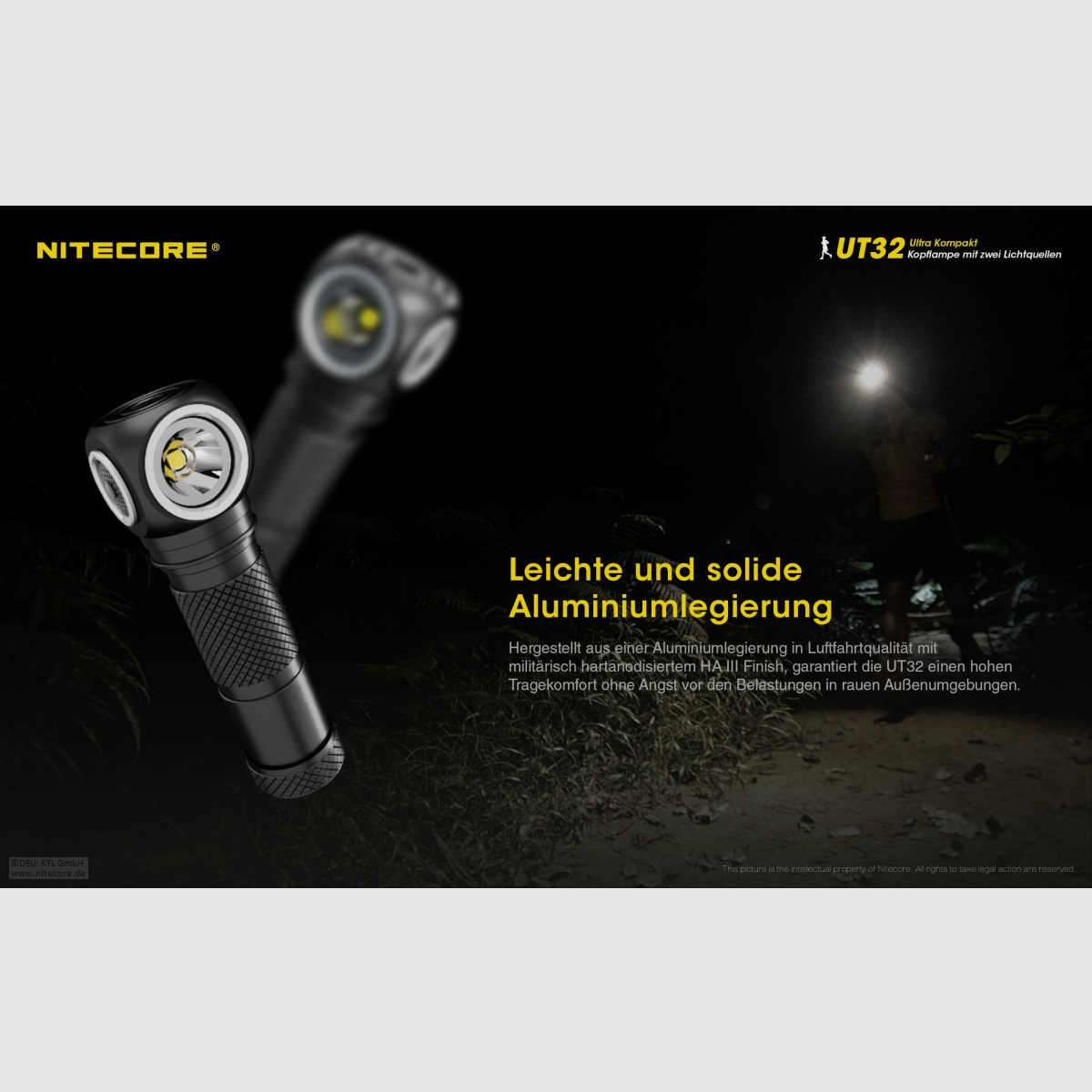 Nitecore UT32 Stirnlampe UT32 Dual Output