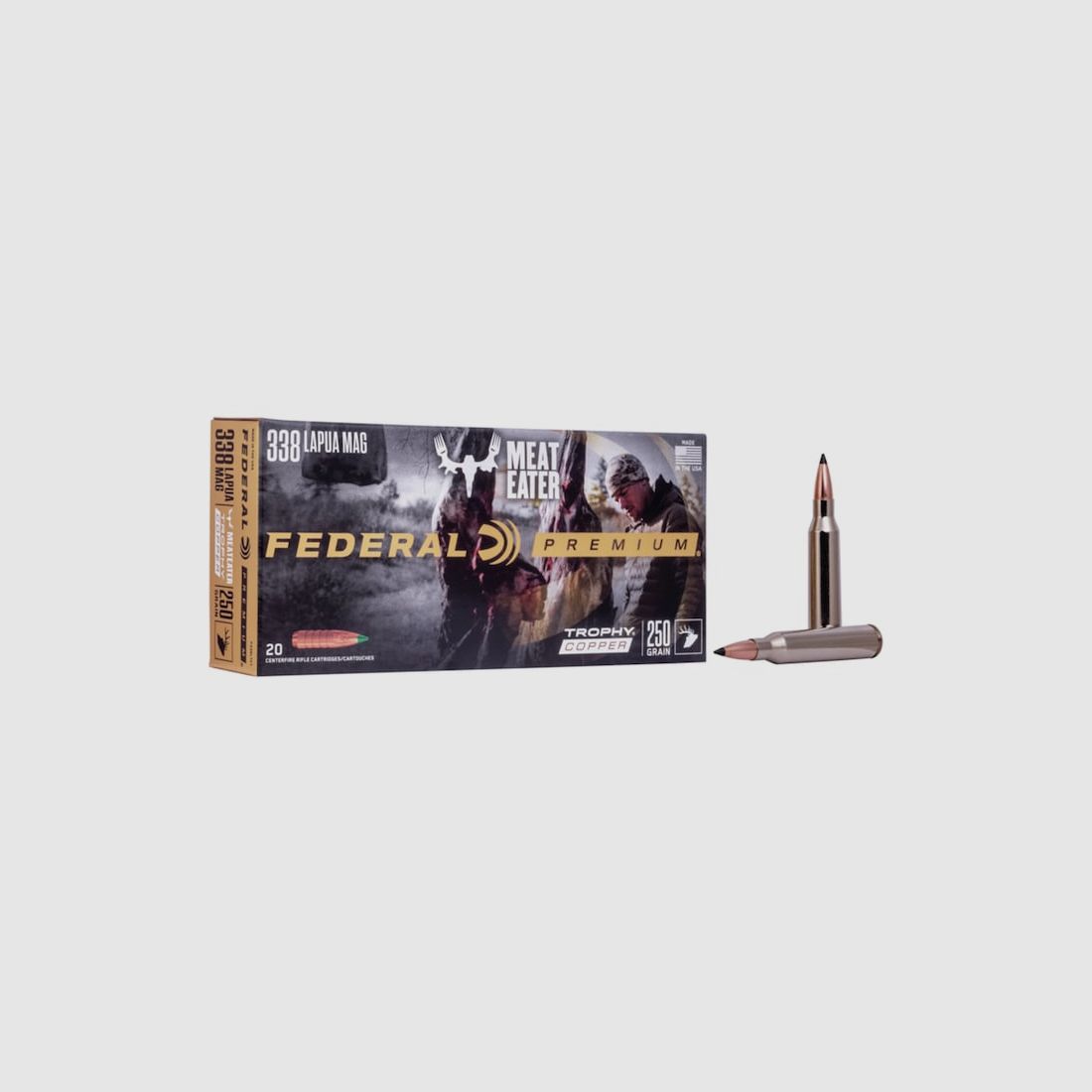 Federal Premium Trophy Copper .338 Lapua Mag. 250GR 20 Patronen