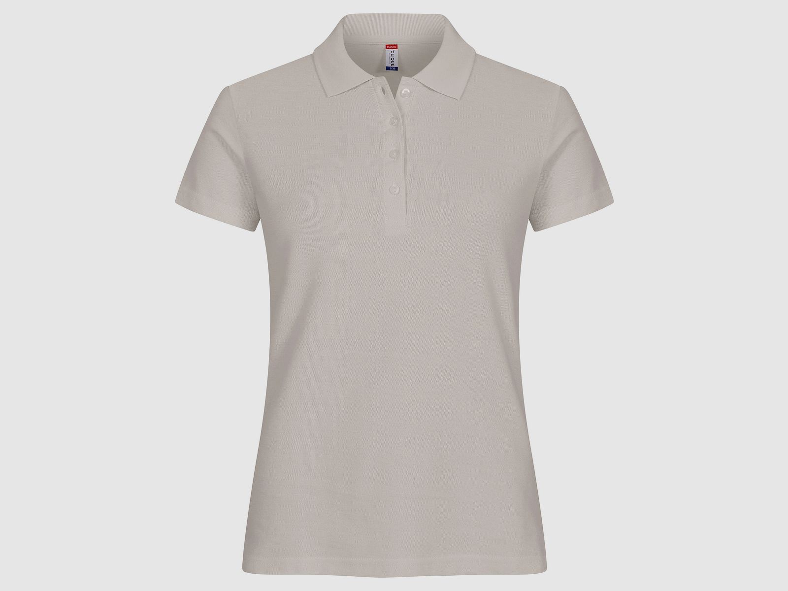 Clique Damen Poloshirt Steingrau