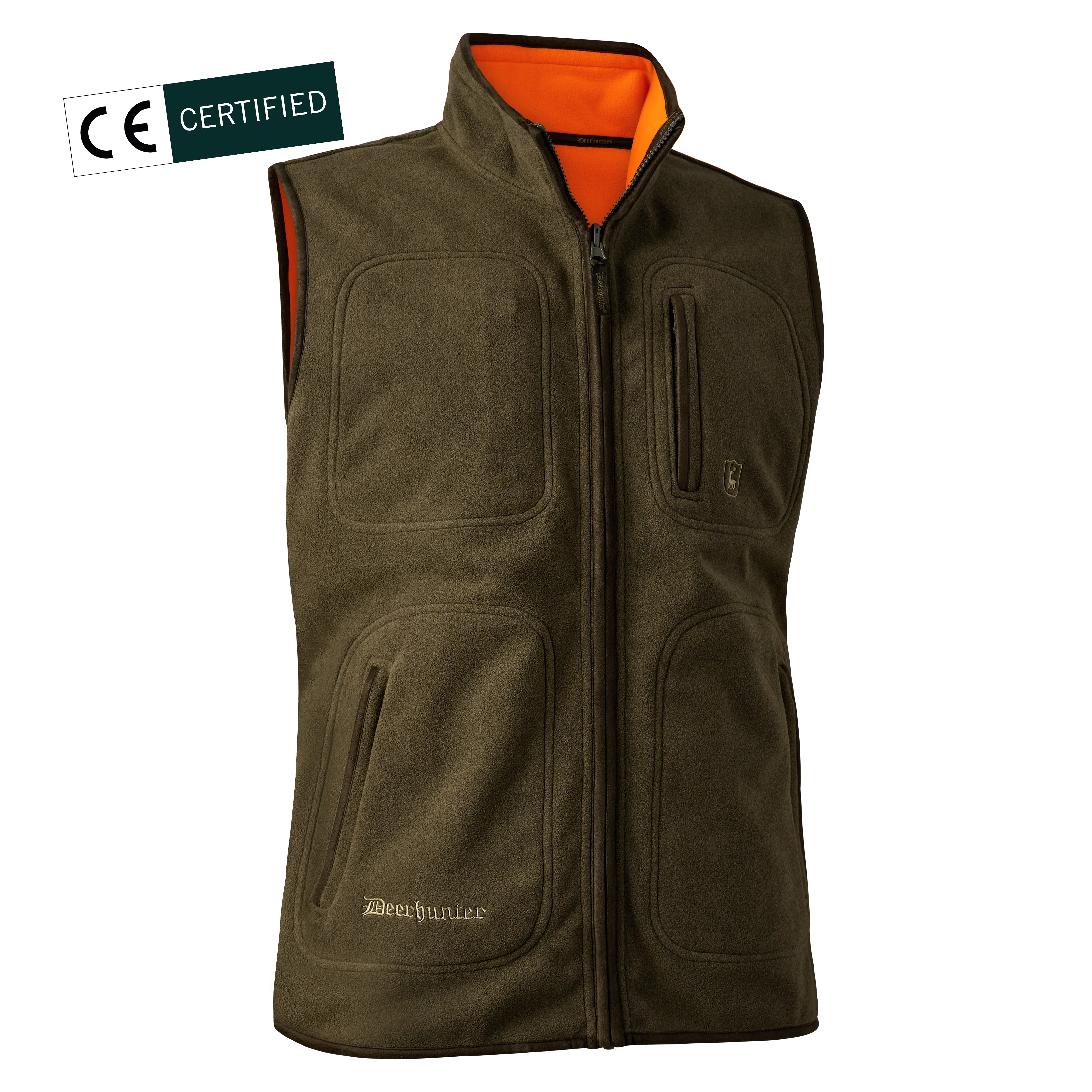 Gamekeeper Omkeerbare Fleecebodywarmer - Veiligheidsoranje, afbeelding 3 van 6