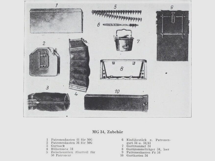 1 Wehrmacht Gurttrommel Mod.34 MG34, MG42