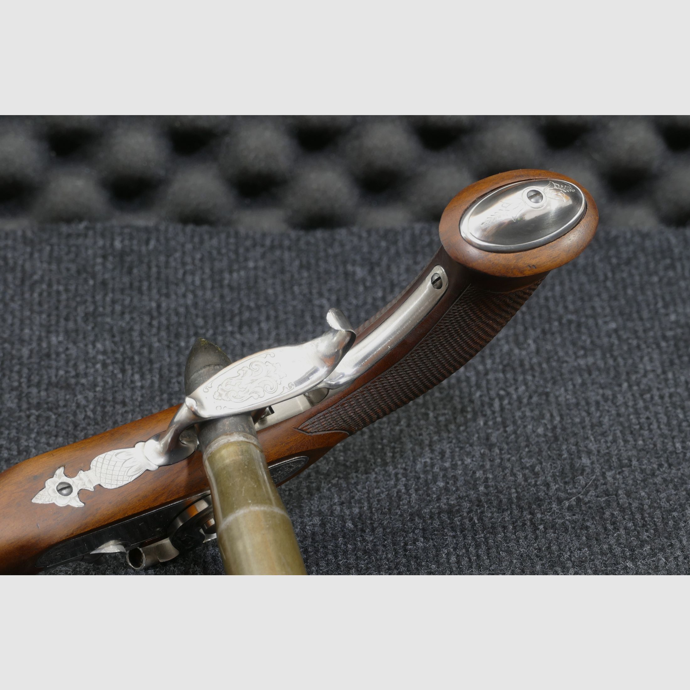 Percussion muzzleloader Davide Pedersoli pistol Le Page Target International .44 (BlackPowder), excellent condition, high-resolution images, immagine 10 di 11