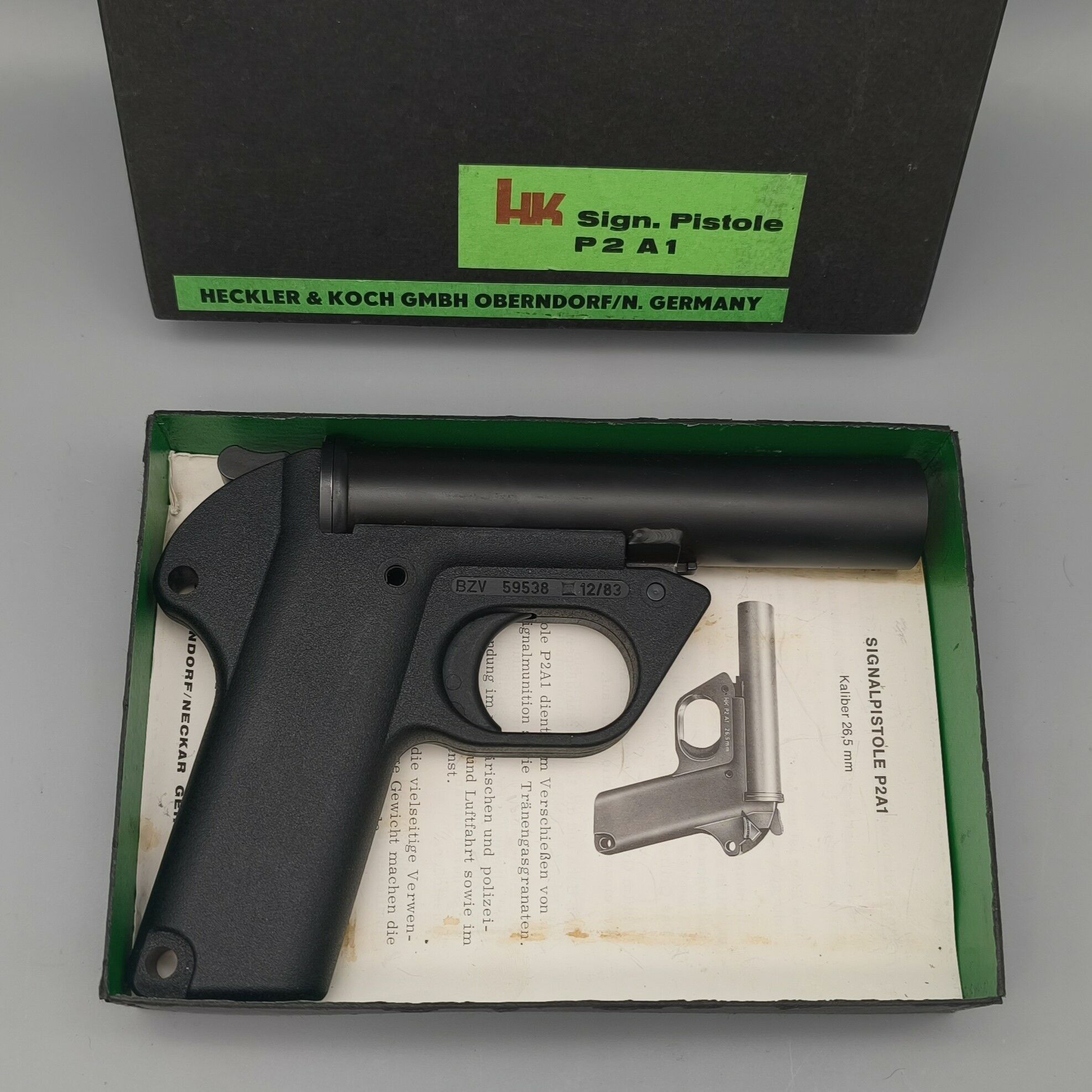 Heckler & Koch Pistolet sygnalizacyjny P2A1 Kaliber 4 cale w oryginalnym pudełku 4 (sygnał)