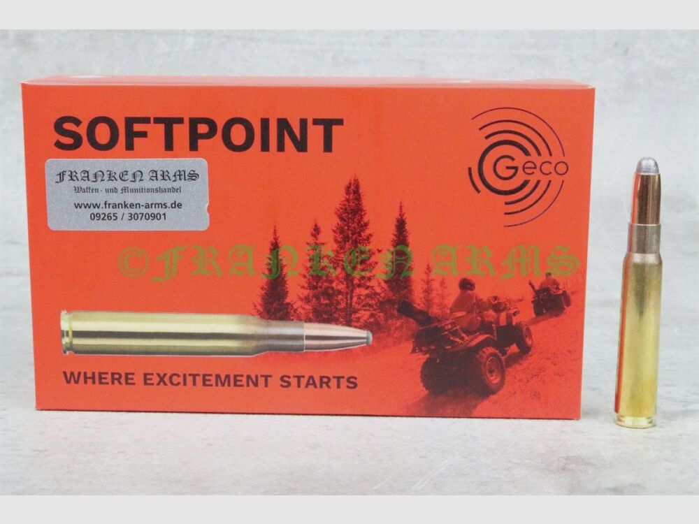 Geco partial jacket 8x57IS 185gr. 12.0g 20 pieces tiered price