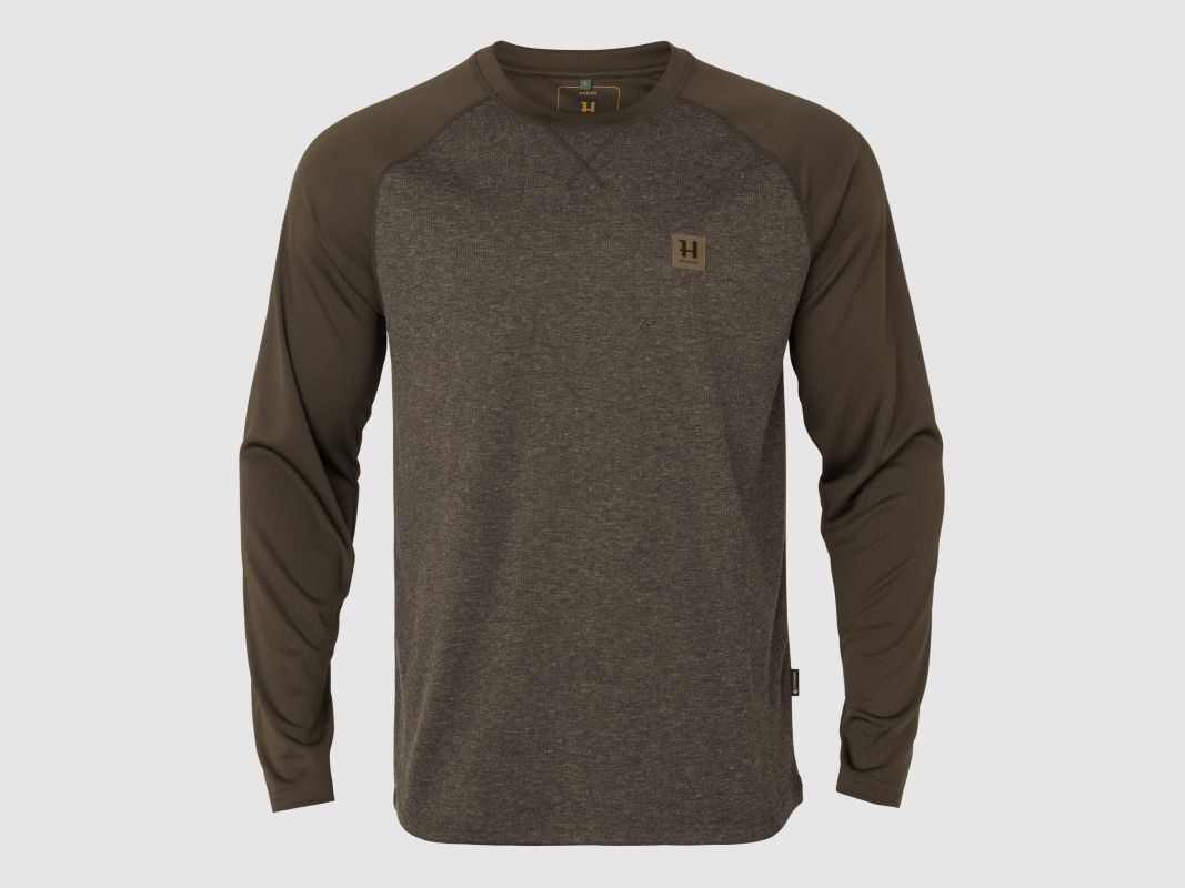 Härkila Kodiak CleverWool Langarmshirt Grün