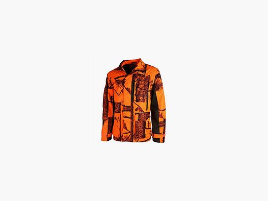Warme Jagdjacke orange camo Treeland Kinder 16 Jahre
