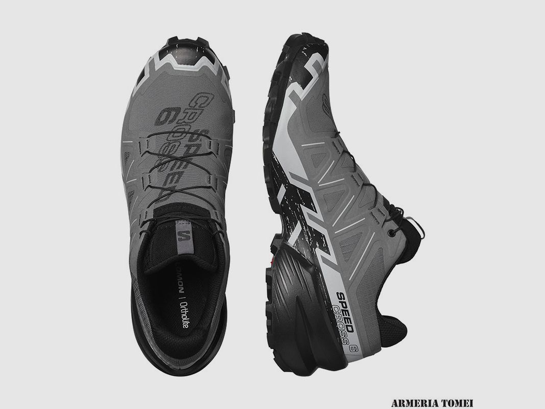 SALOMON – MEN – SPEEDCROSS 6 Quiet Shade / Black / Pearl Blue, image 6 of 8