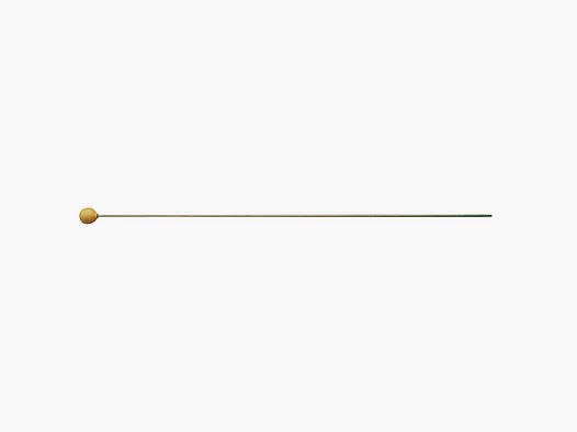 Putzstock aus Messing mit Knopf