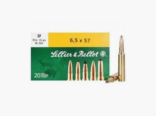 Sellier & Bellot 6.5x57 SP 131 grains