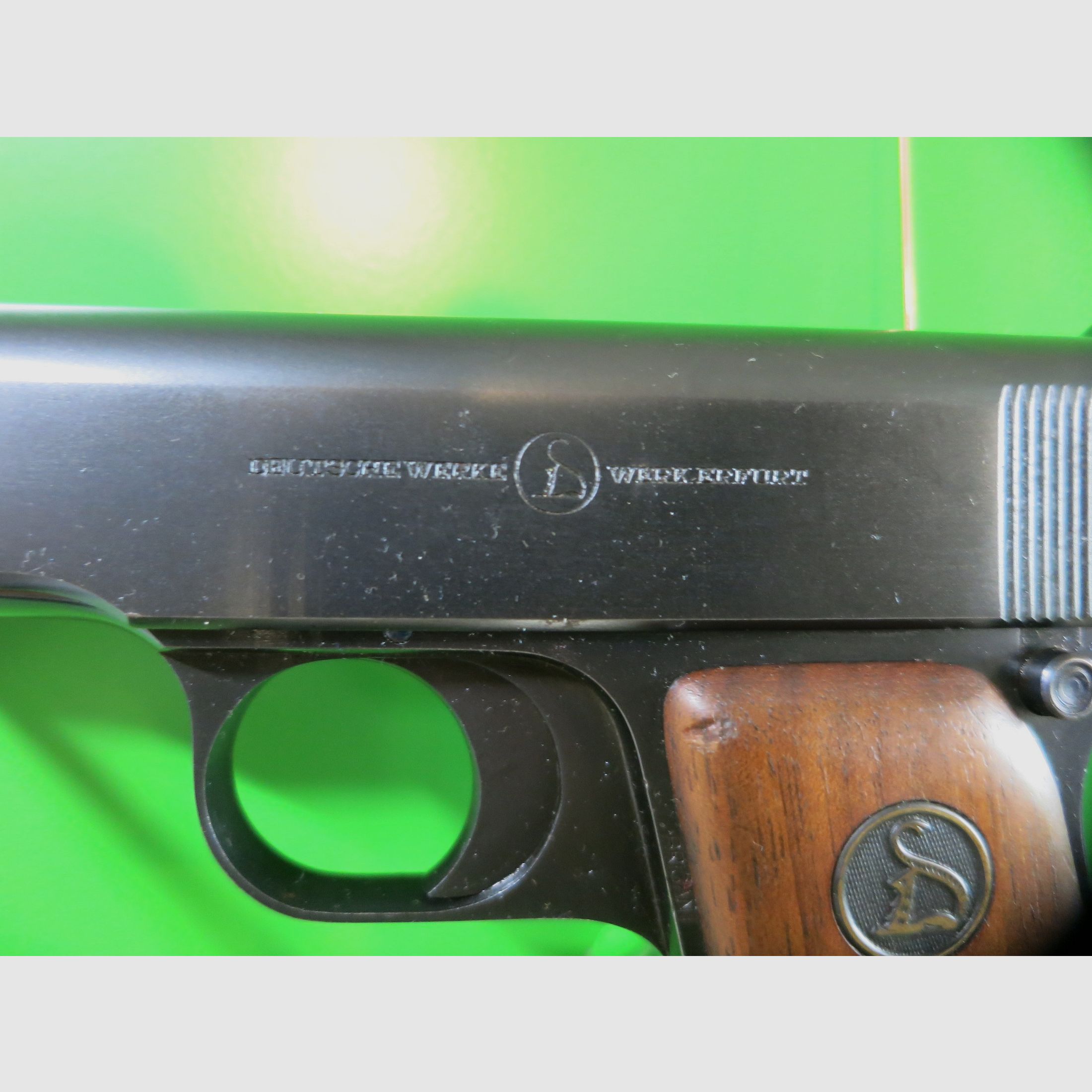 Ortgies; Deutsche Werke Erfurt; 7,65 Browning Polizeipistole Wehrmacht      #47-