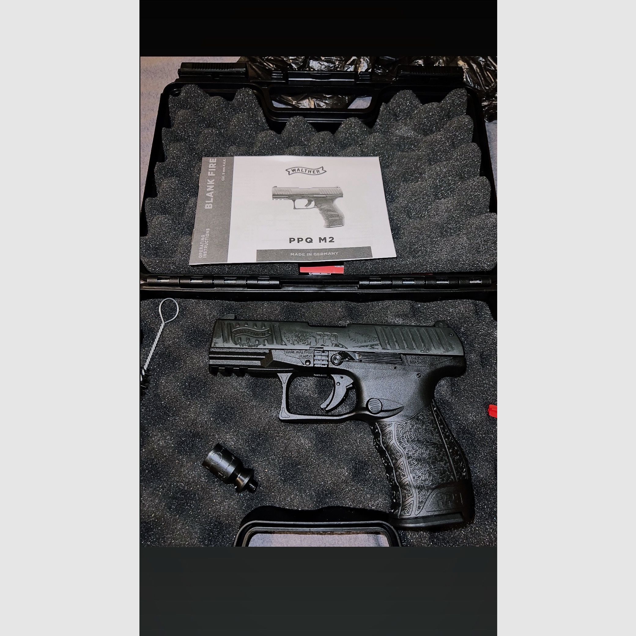 Pistolet d'alarme Walther PPQ M2 9mm P.A.K. noir