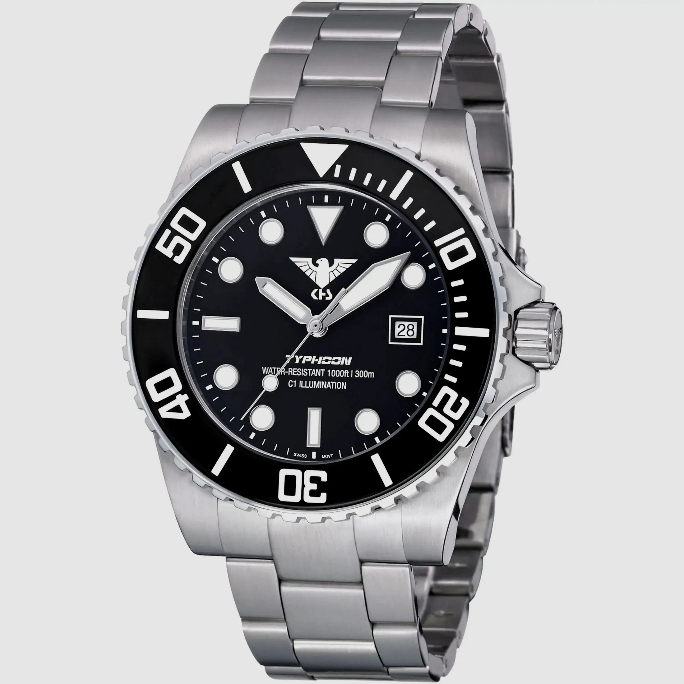KHS KHS wristwatch Typhoon Steel steel band