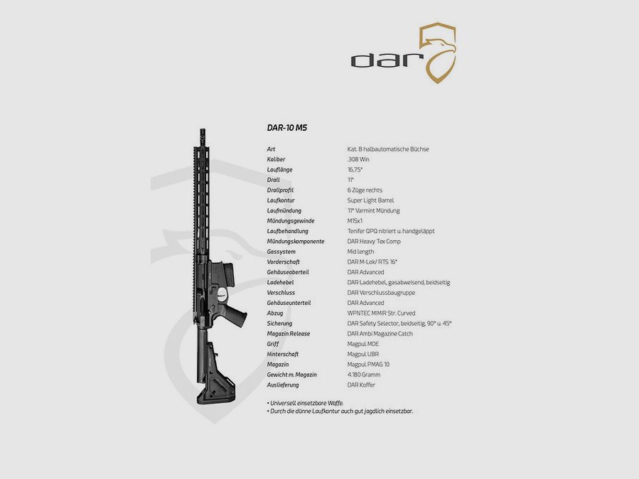 DAR-10 M5 | AR10 – 16.75″